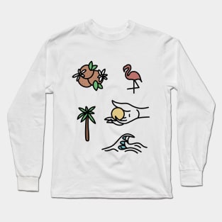 Florida Flash Tattoo Sheet Long Sleeve T-Shirt